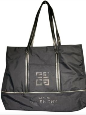 Givenchy Parfum Black Nylon Logo Tote